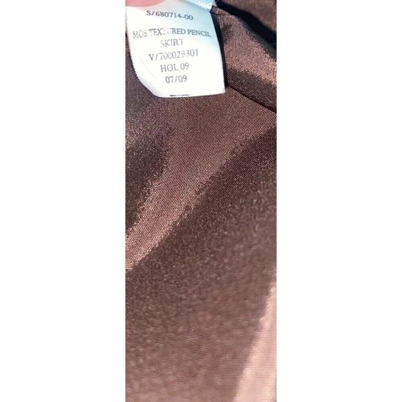 Banana Republic Women's 2 Brown Wool Blend Straight Pencil Skirt - Picture 5 of 5